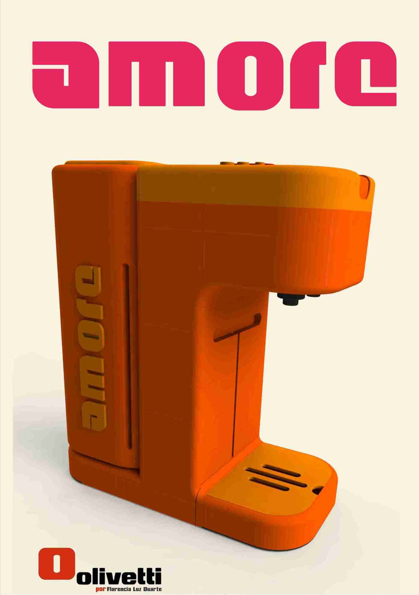 cafetera Nespresso con carácter Olivetti/ Coffe machine Olivetti style by  florencia luz duarte at Coroflot.com