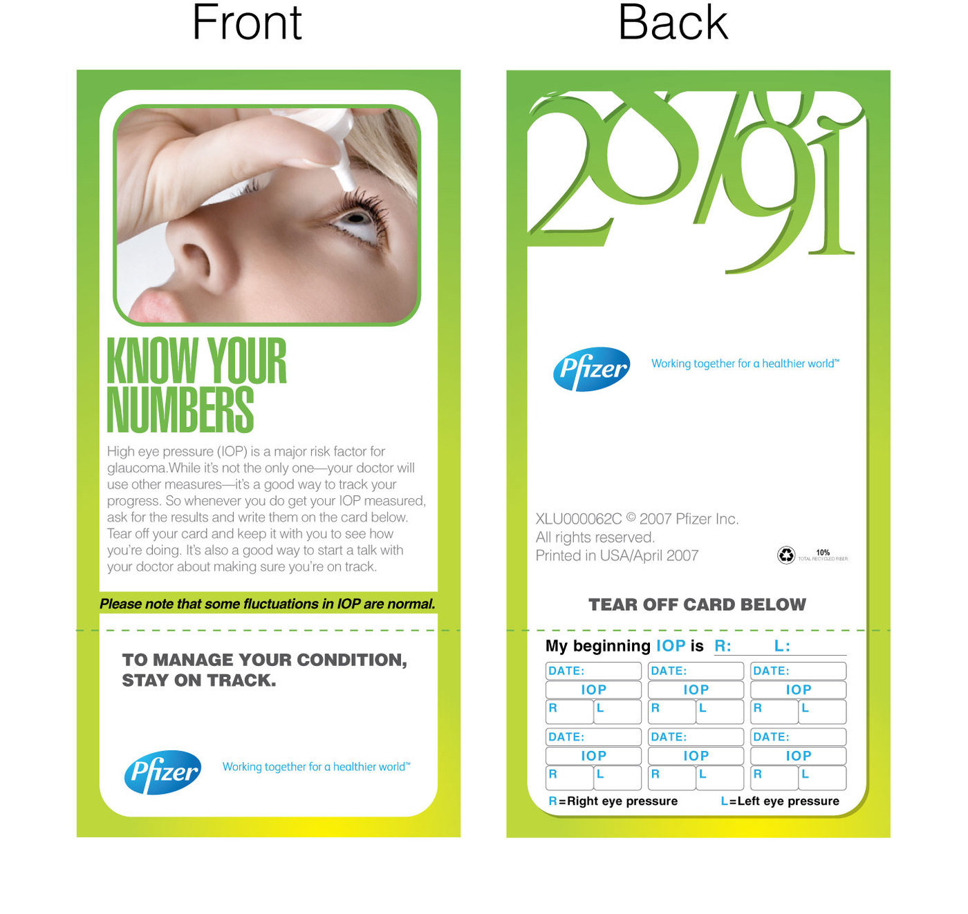 Pfizer Eye Drop Folder. by Syed Haris at