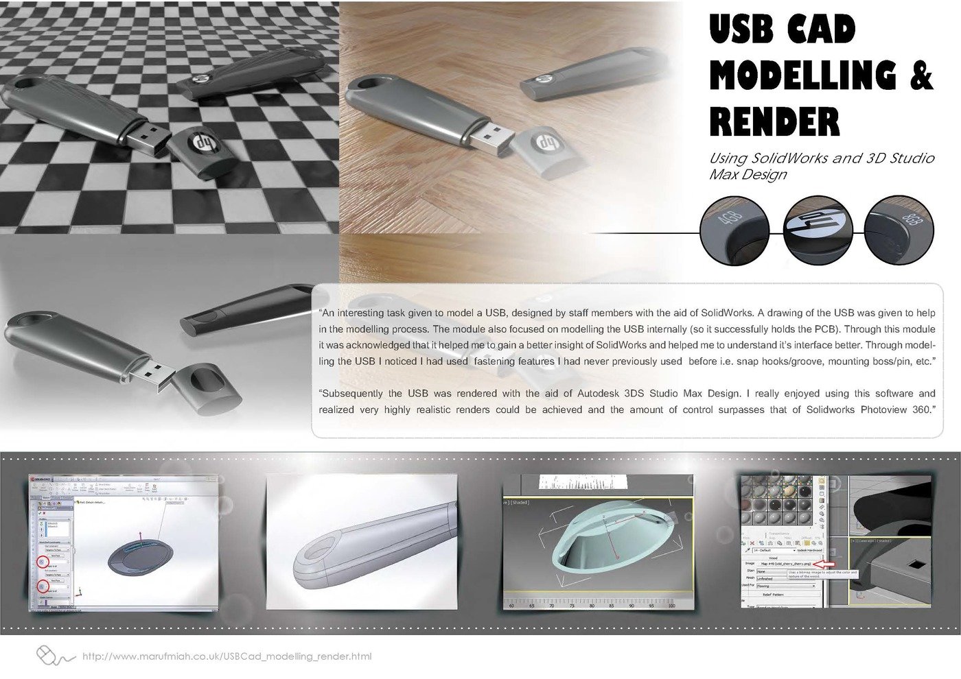 USB CAD Modelling, Render & Animation by Maruf Miah at Coroflot.com