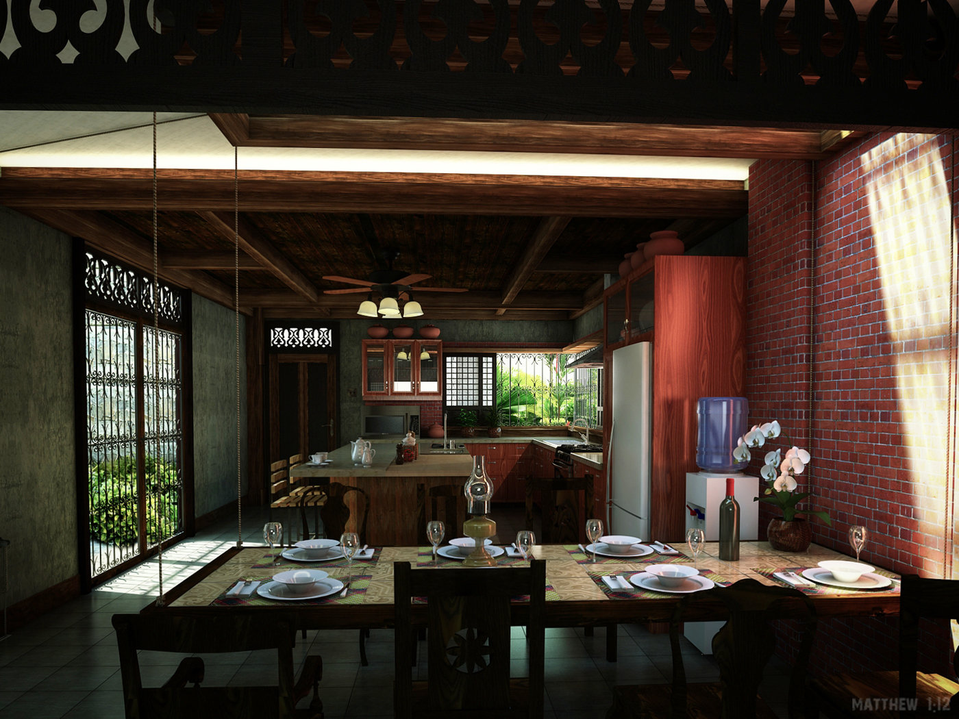 Filipino Inspired Dining Area by Matthew Sorianosos at Coroflot.com