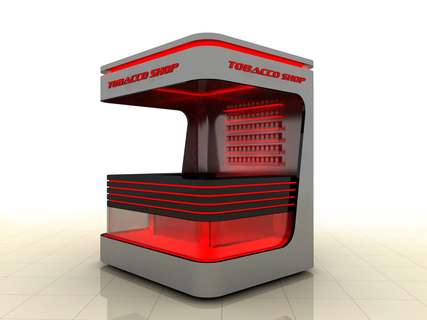 tobacco sales booth by defne arcan at Coroflot.com