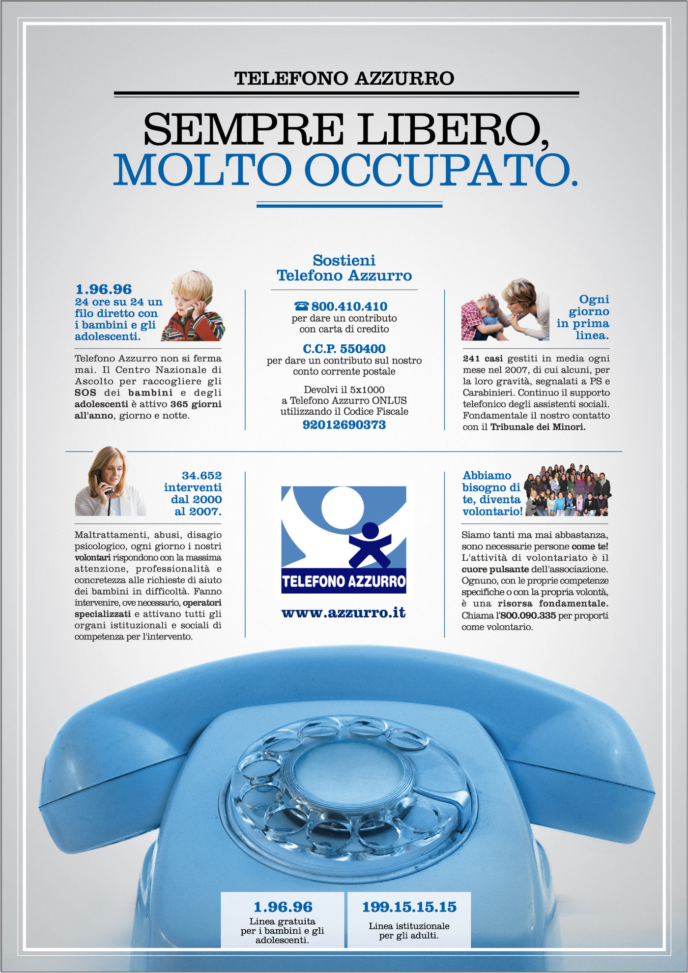 Telefono Azzurro 2008 by Andrea Concato at Telefono Azzurro 2008 by Andrea Concato at