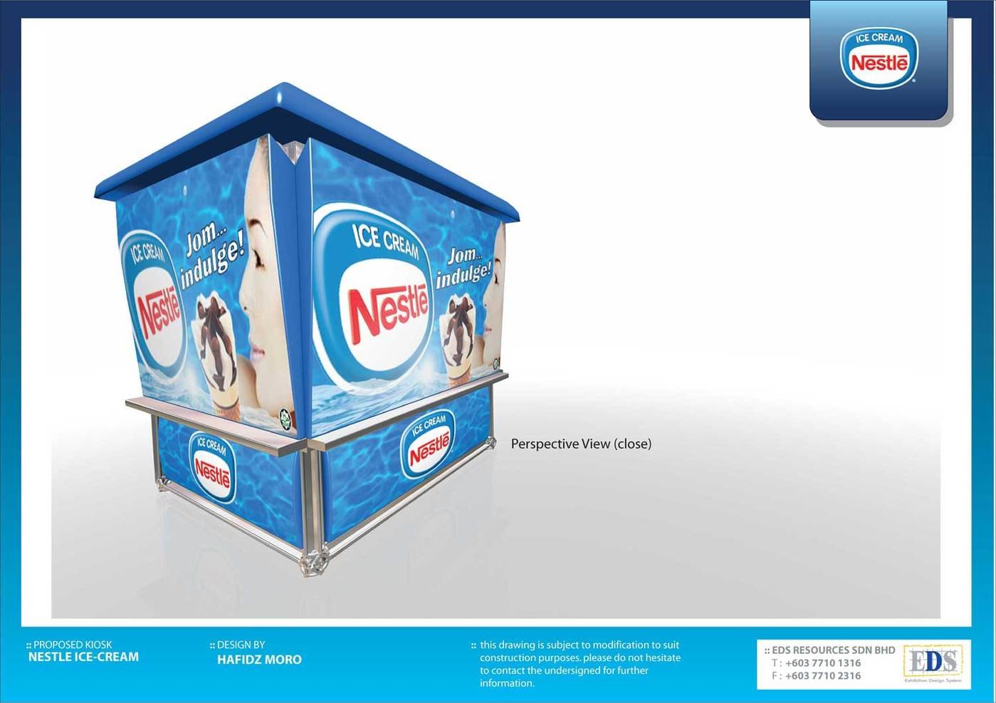 Urban Design Nestle Ice Cream Kiosk by HafidzMoro Moro at