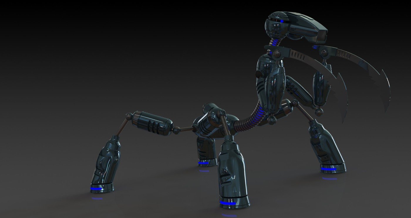 Robot Mantis by Joseph Rajakaruna at Coroflot.com