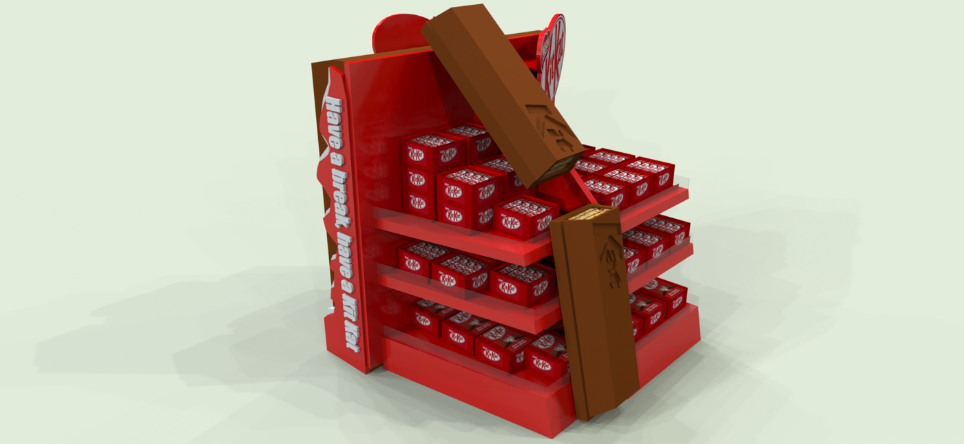 KitKat MDU (Merchandise Display Unit) by Ezra Arce at