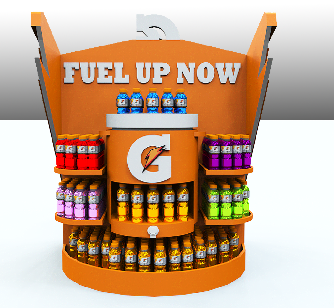 Gatorade MDU (Merchandise Display Unit) by Ezra Arce at