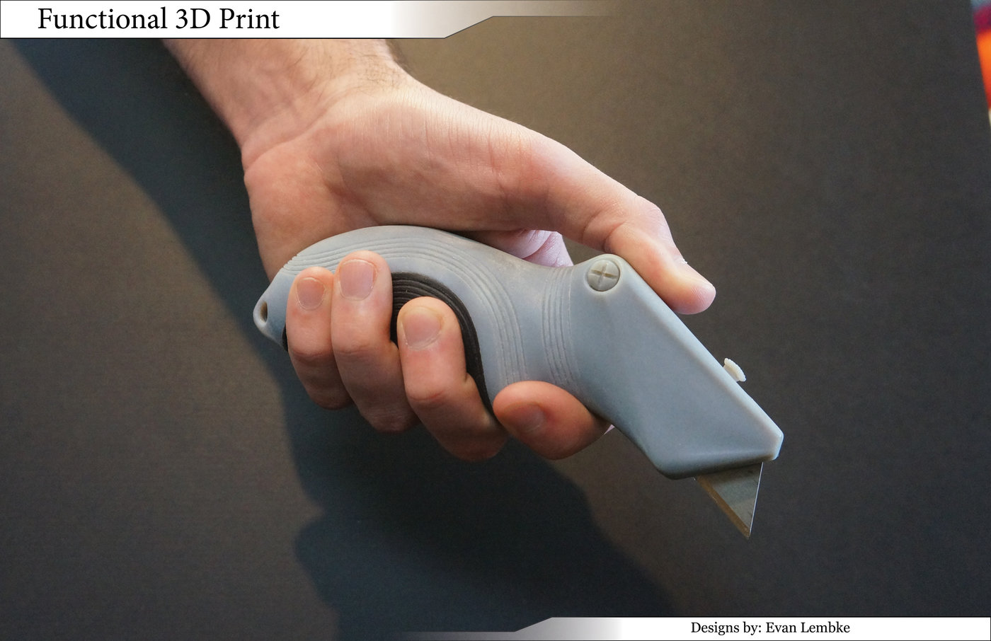 Ergonomic Utility Knife by Evan Lembke at