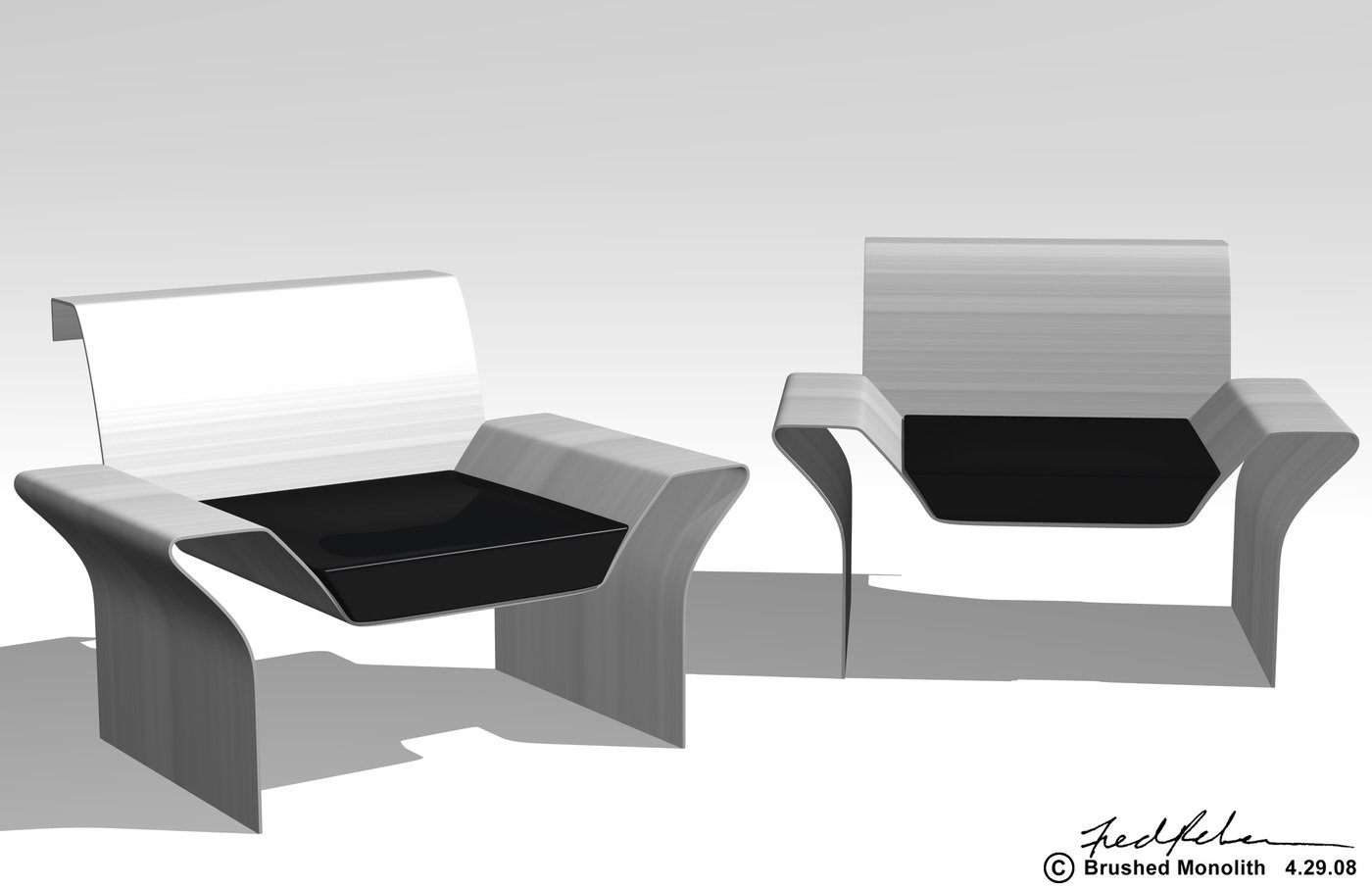 Chair Designs by Frederick Reber at