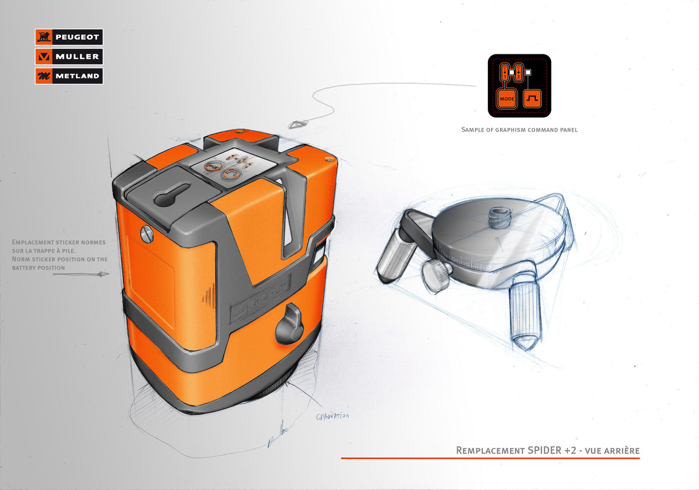 Samples of sketchs and 2D rendering by Nocliché Design at Coroflot.com