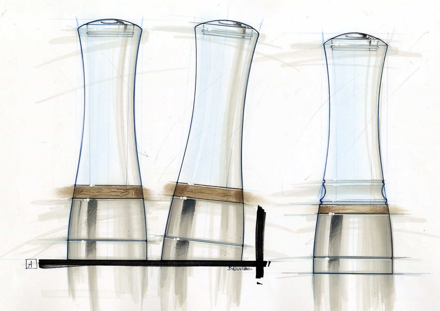 Samples of sketchs and 2D rendering by Nocliché Design at Coroflot.com