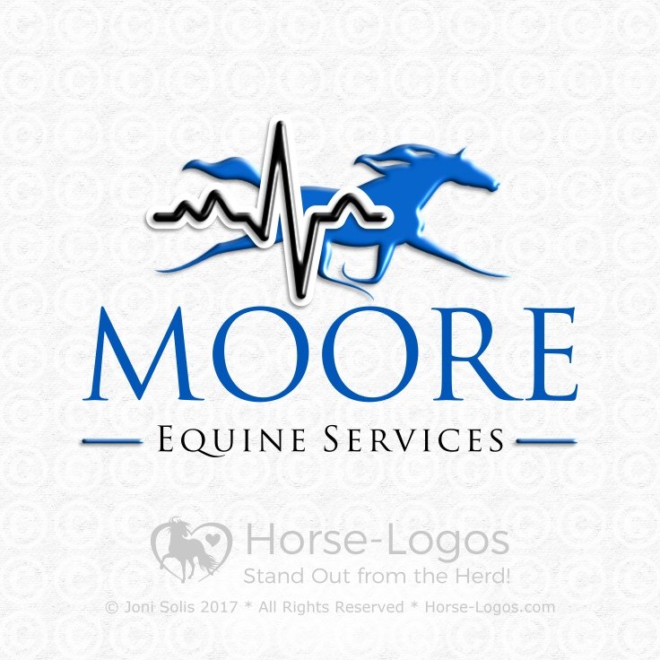 Horse Logo for Equine Veterinarian by Joni Solis at