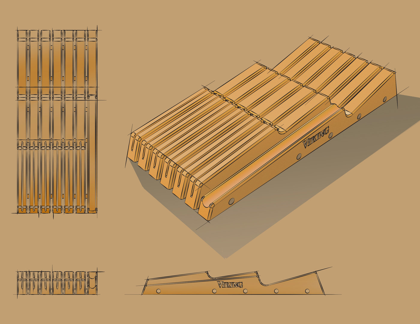 Viking Professional Drawer Knife Block by Matt Ortner at