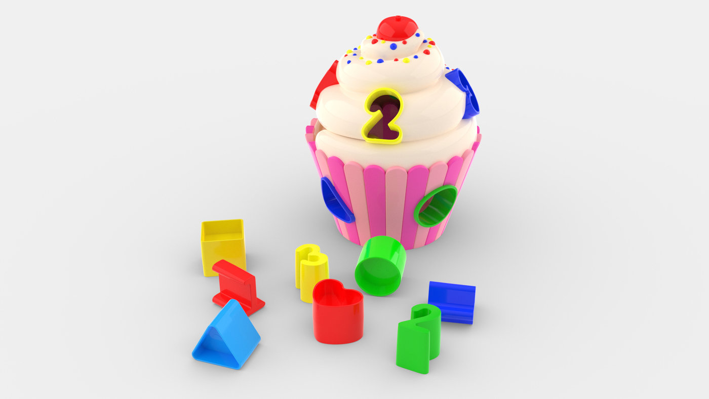 Cupcake Shape Sorter by John Carpenter at