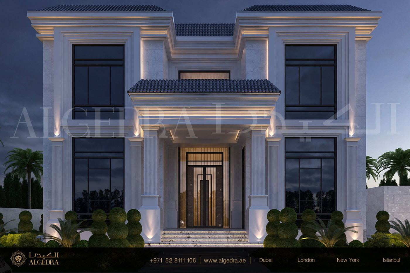 Villa Exterior Design by ALGEDRA Interior Design at Coroflot.com