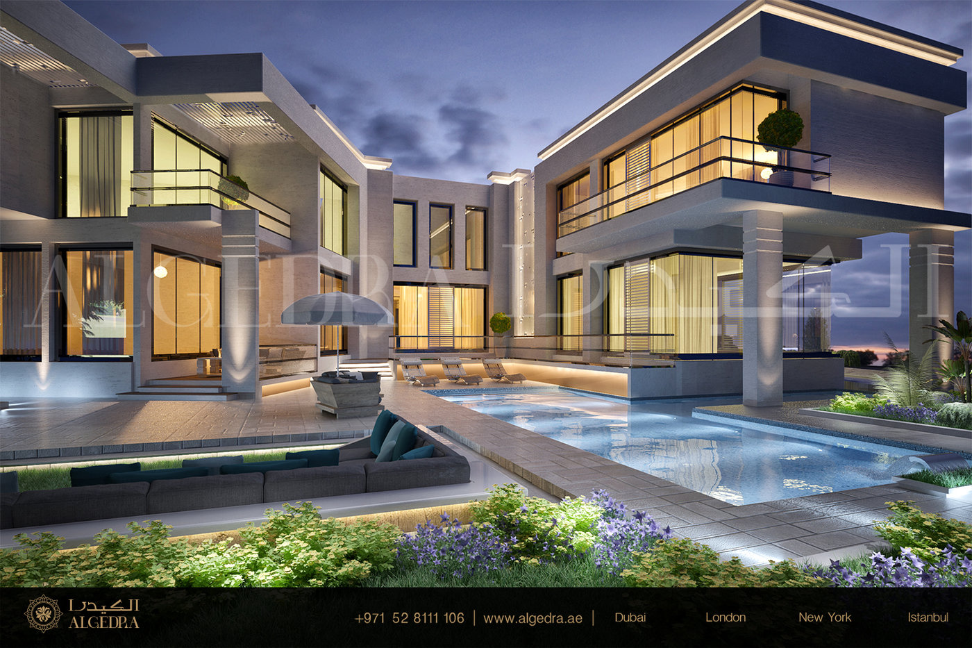 Modern and Luxurious Villa Exterior Design by ALGEDRA by ALGEDRA ...