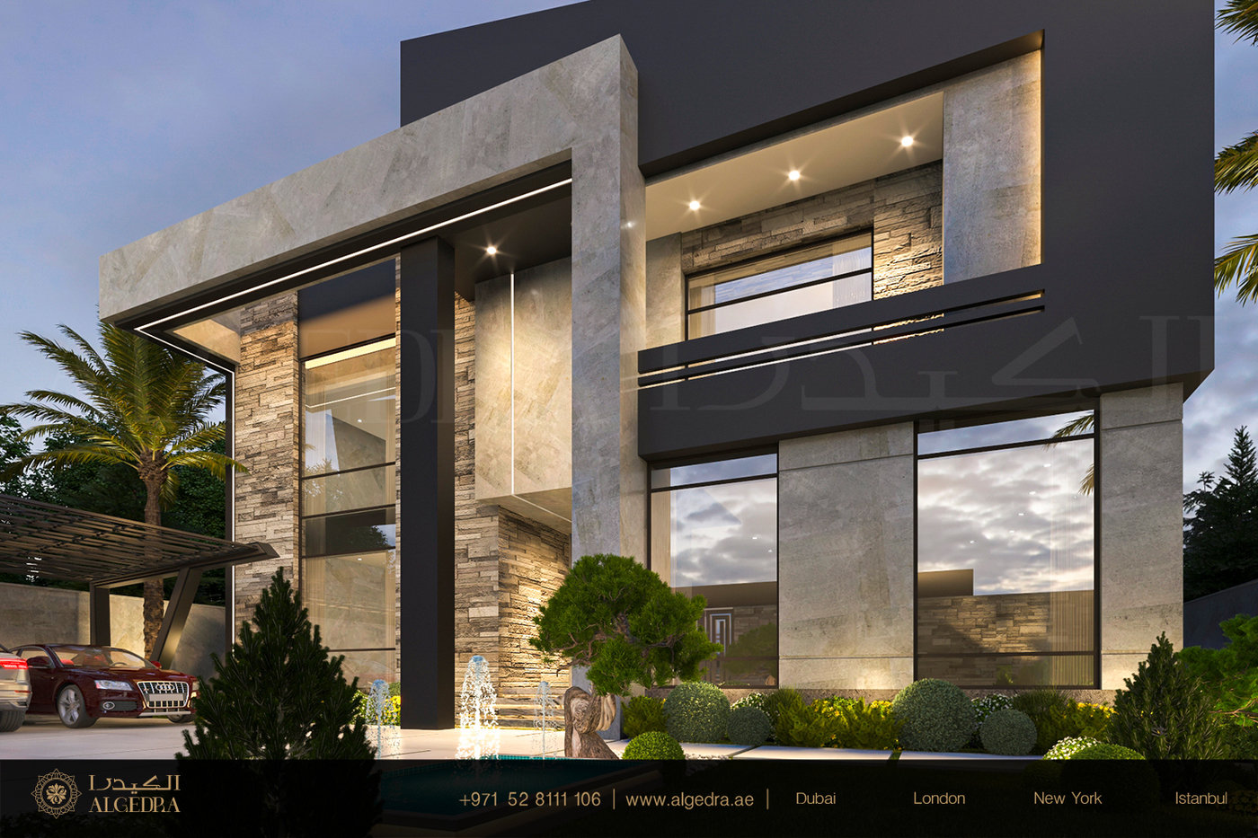 Modern Villa Exterior Design and Architecture by ALGEDRA Interior ...