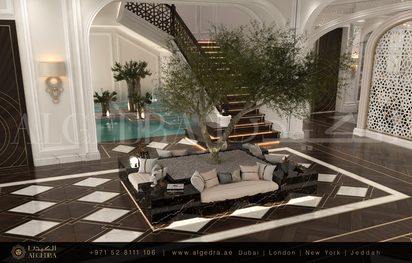 Neo classic Villa Entrance Design with Islamic Touch by ALGEDRA ...