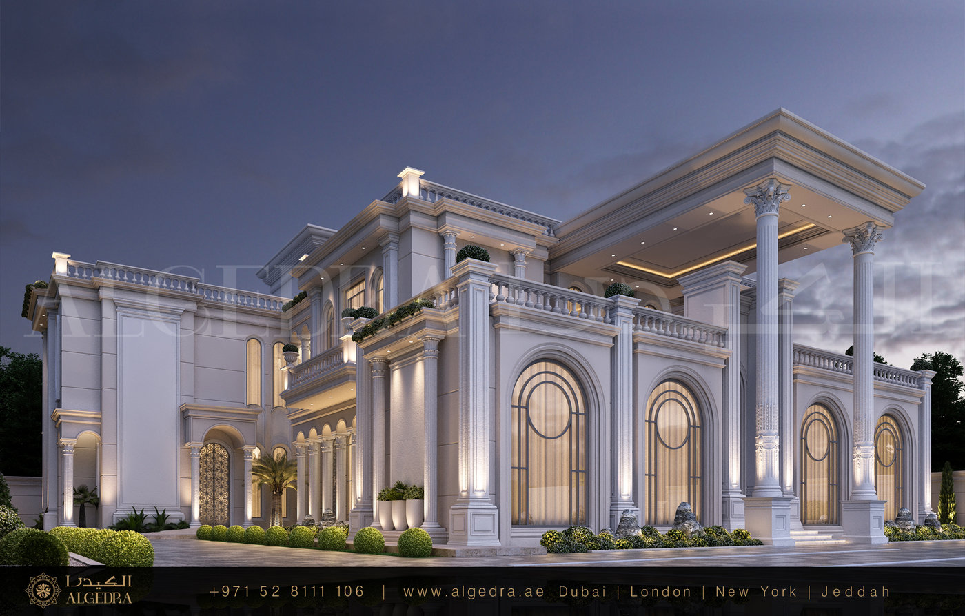 Classic Stle Villa Exterior Design by ALGEDRA by ALGEDRA Interior ...