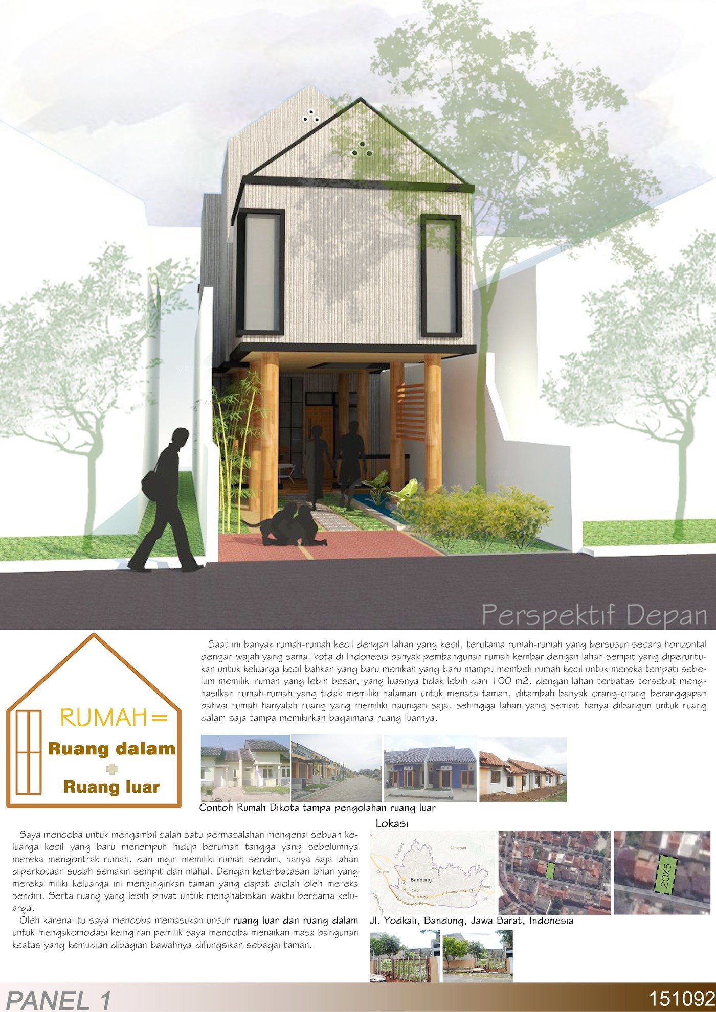Sayembara Arrbi Design, Rumah Urban Indonesia by Chandra A Maulana at