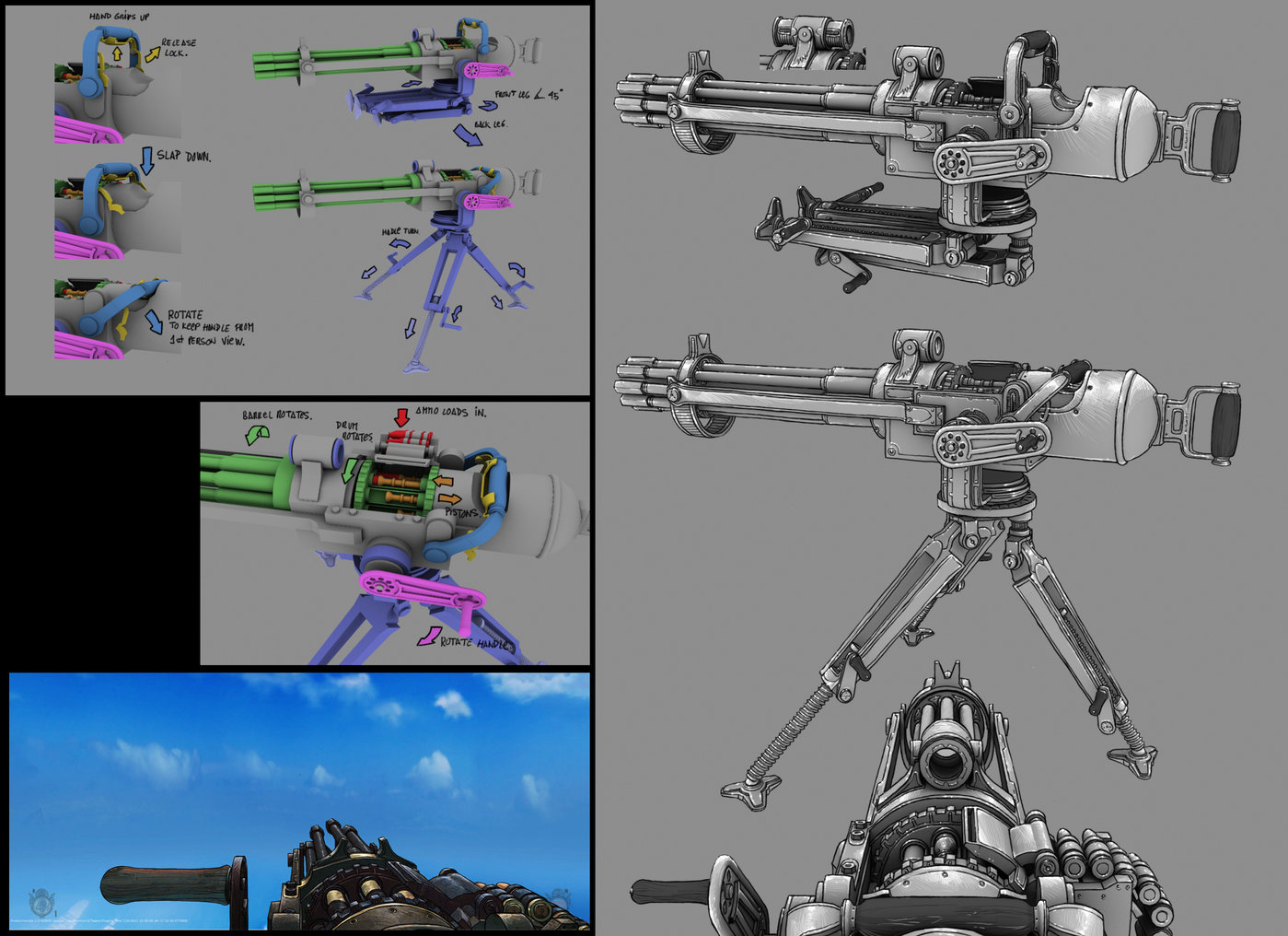 Bioshock Infinite by Mauricio Tejerina at Coroflot.com