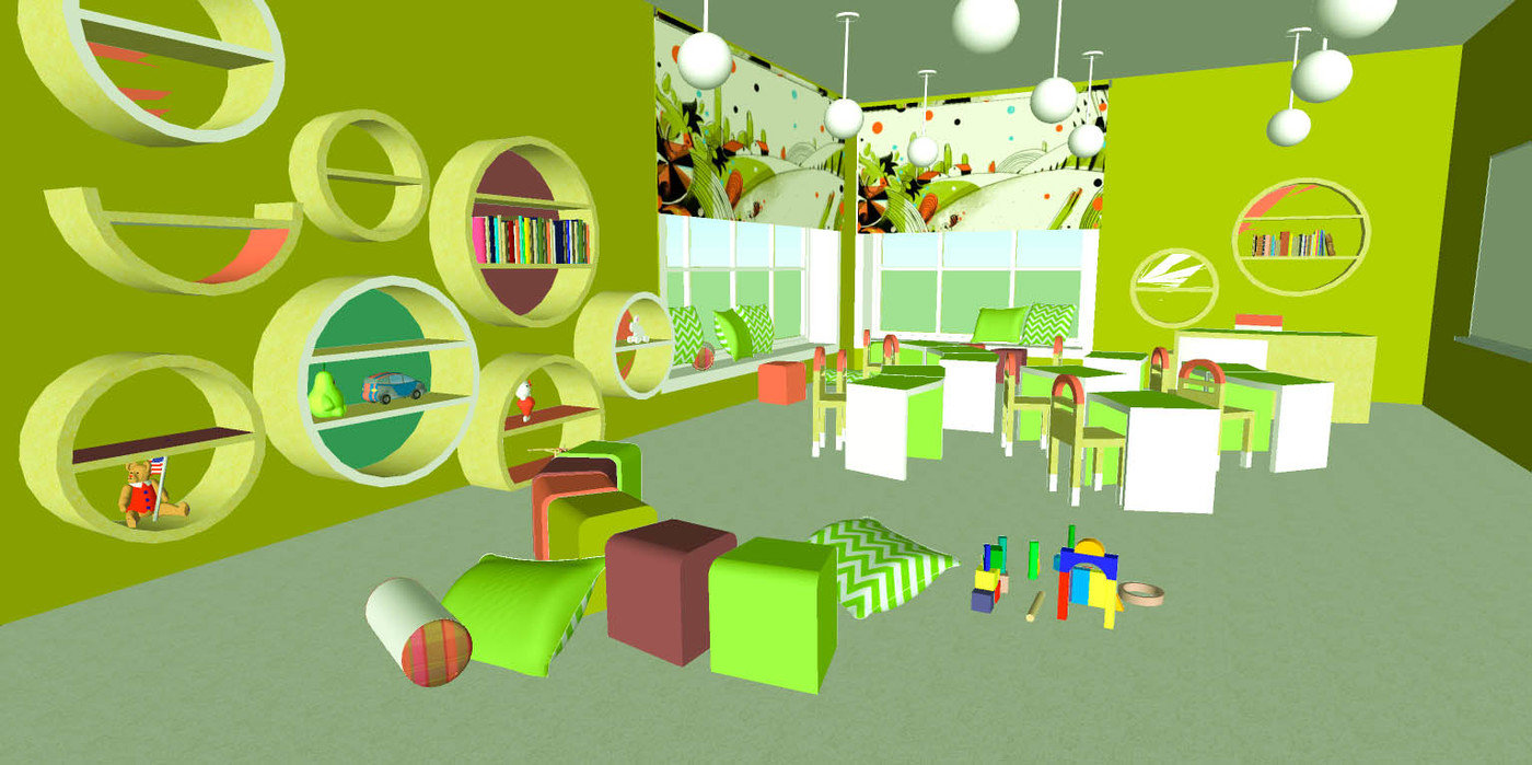 Interior concept for kindergarten by Yulia Korovina at Coroflot.com