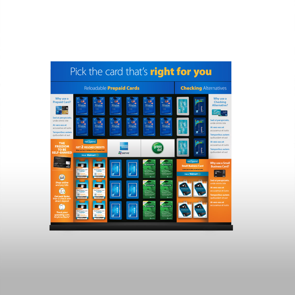 Walmart Displays for Prepaid Cards by Jakob Clark at