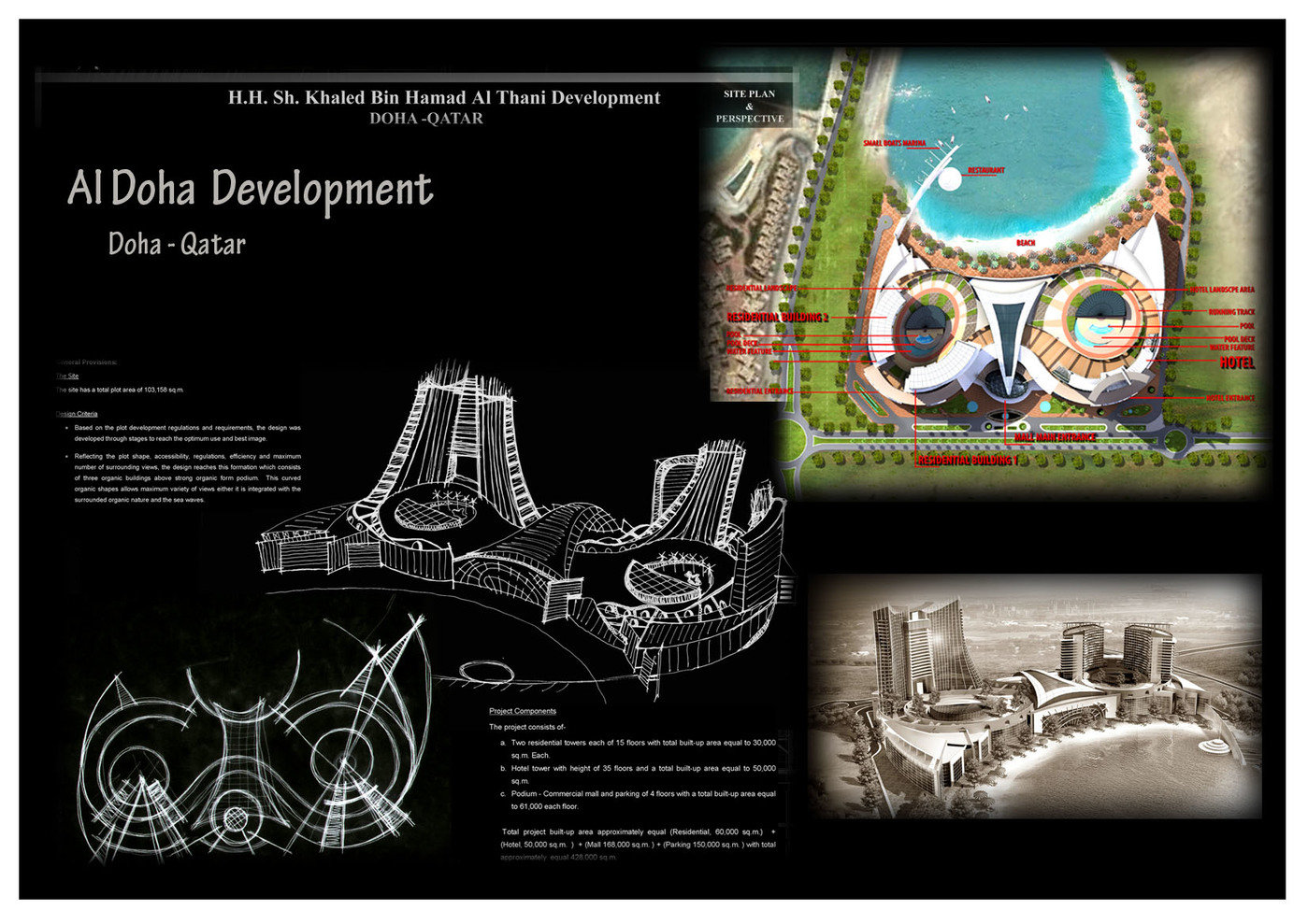 COASTLAND Development, Doha, Qatar. by Ahmed Elbahrawy at