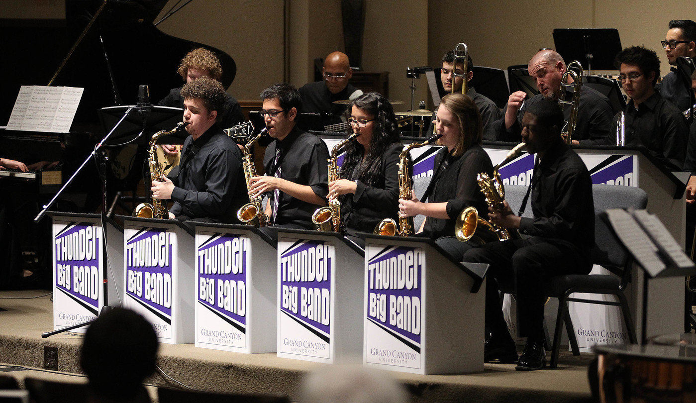 Thunder Big Band stands by Jessica Foncannon at