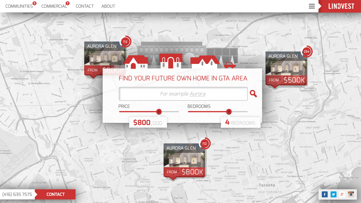 LANDVEST WEB APP by Ian Berezkin at