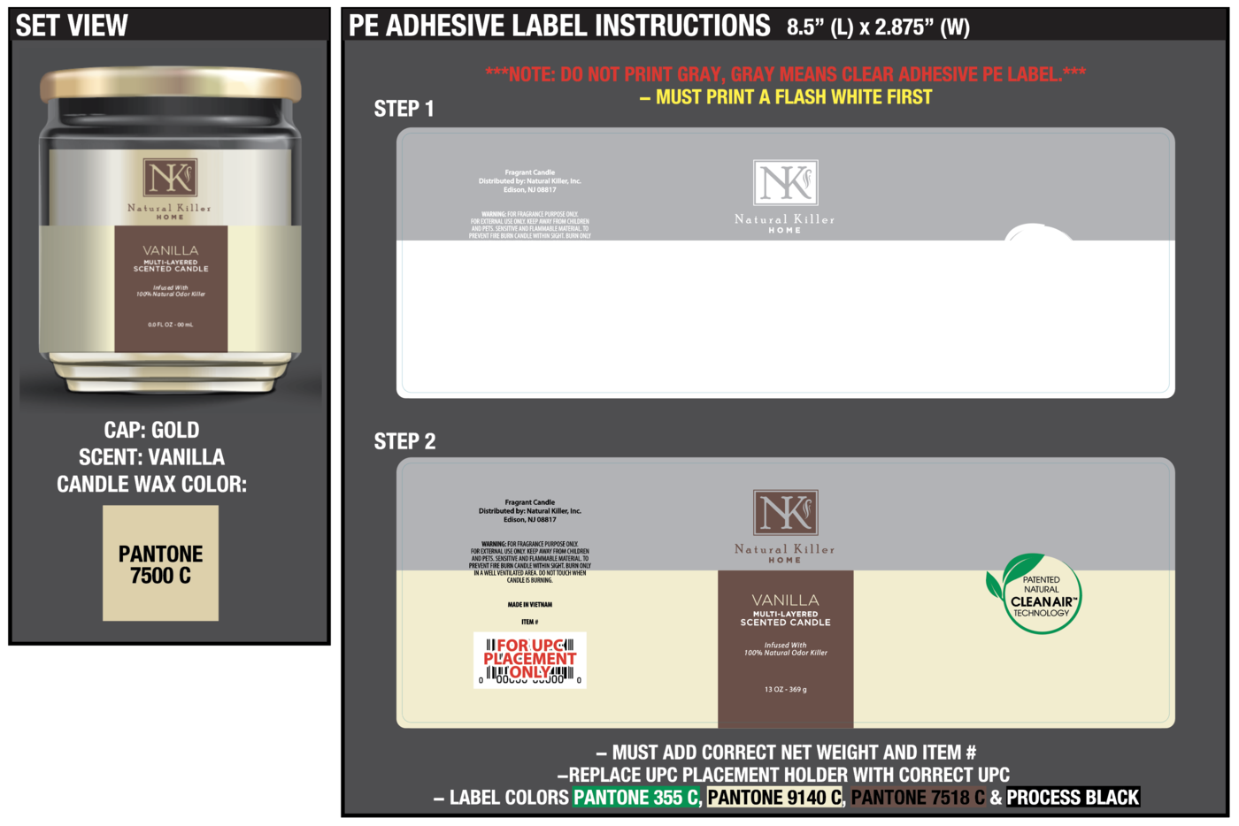 Natural Killers Scented Candles by Tracey Taylor at