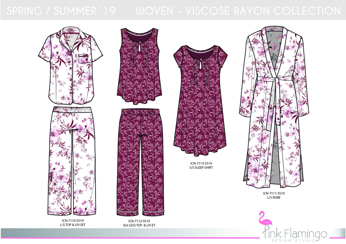 Sleepwear Line Sheets by Michelle Eileen Alba at Coroflot.com