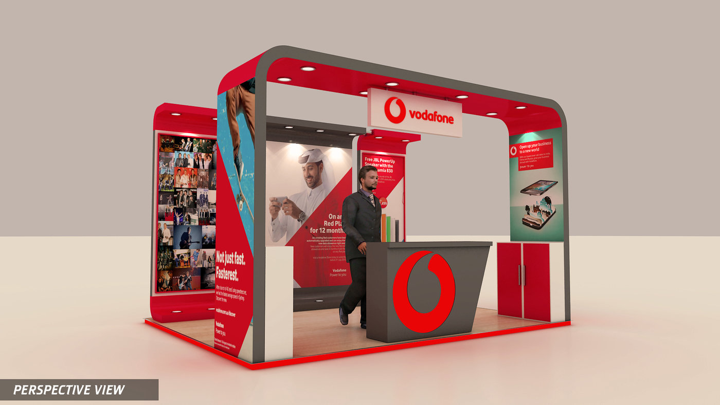 kiosk Design for Vodafone (Qatar) by Adnan Shirazi at