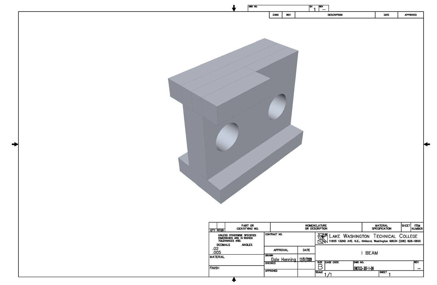 Examples of Mechanical Drawings by Dale Henning at