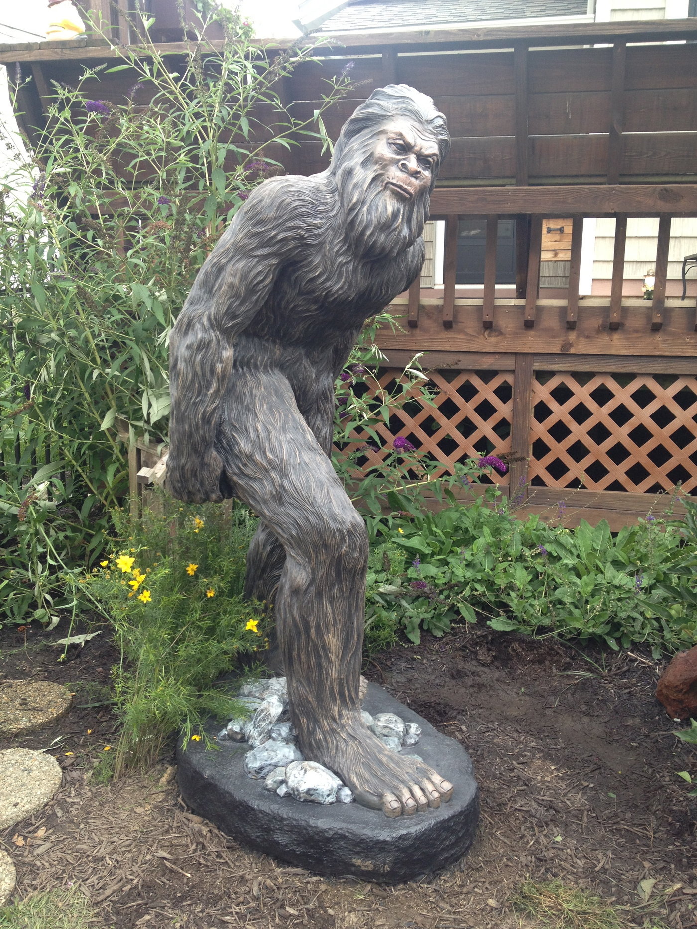 Bigfoot Statue by Robert Jack at