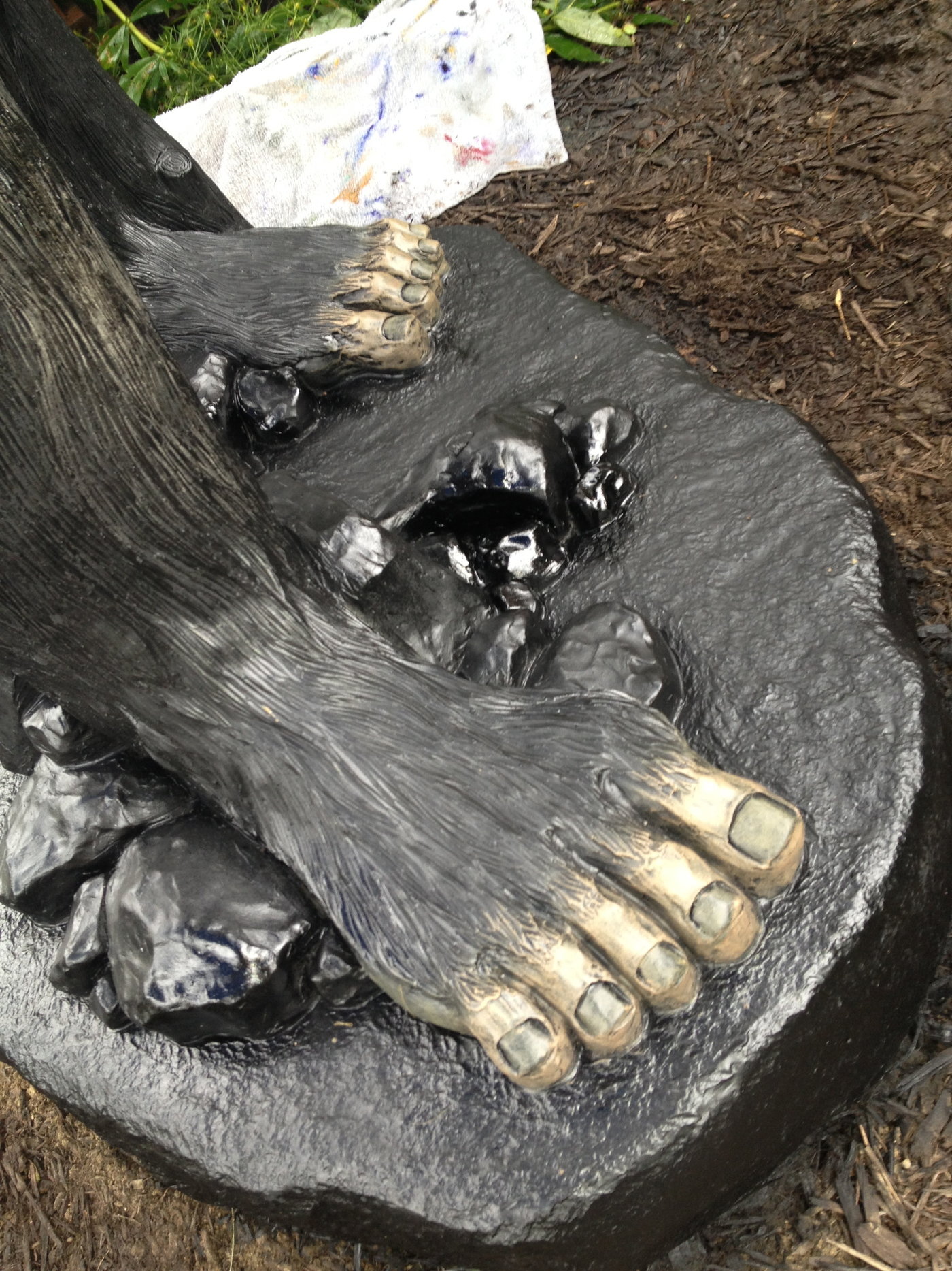 Bigfoot Statue by Robert Jack at