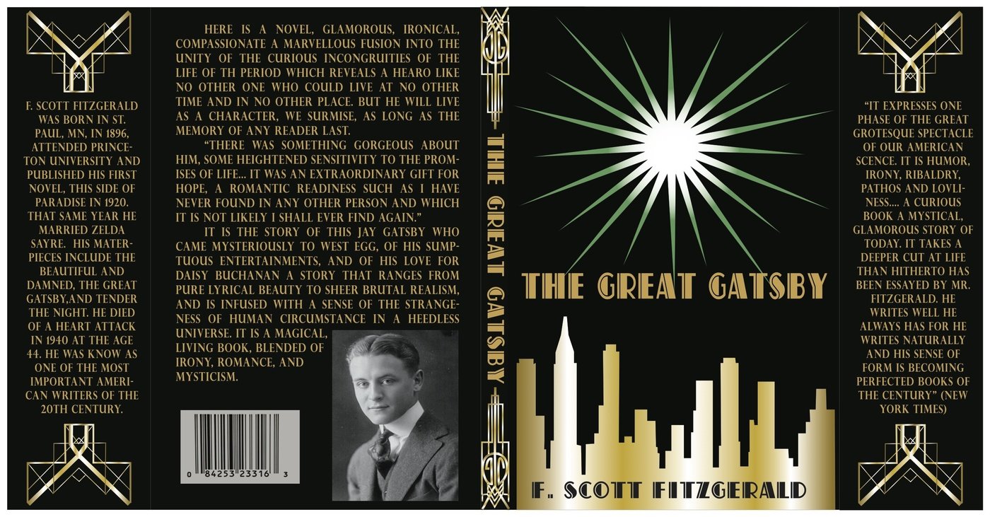 the great gatsby book back cover