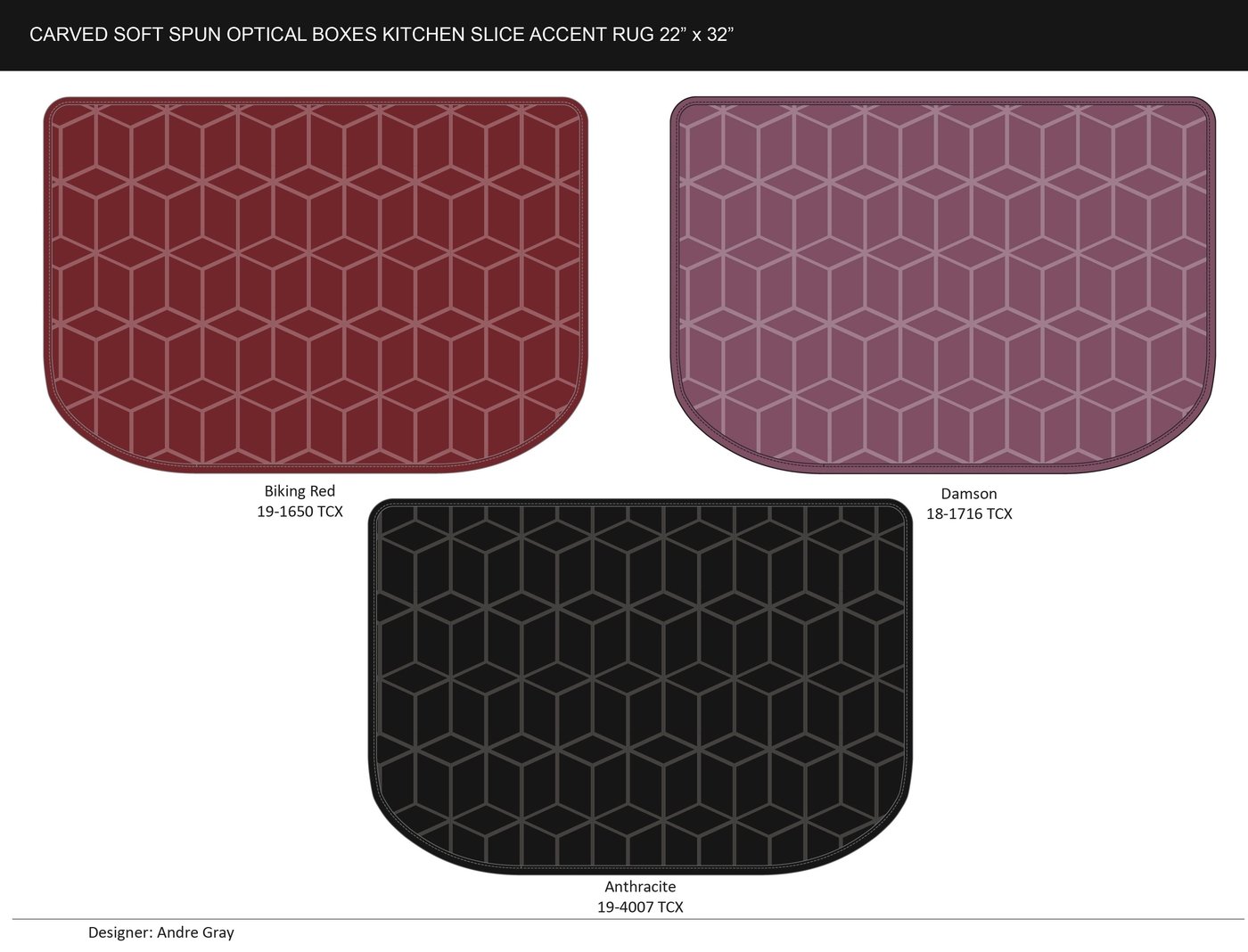 KITCHEN MATS by ANDRE' GRAY at