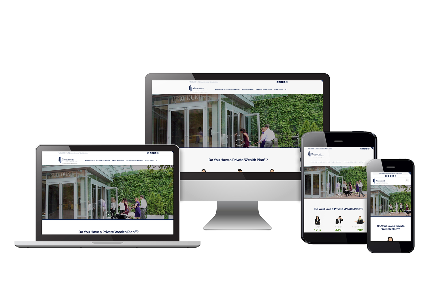 Website Design Monument Wealth Management by Karla Smith at