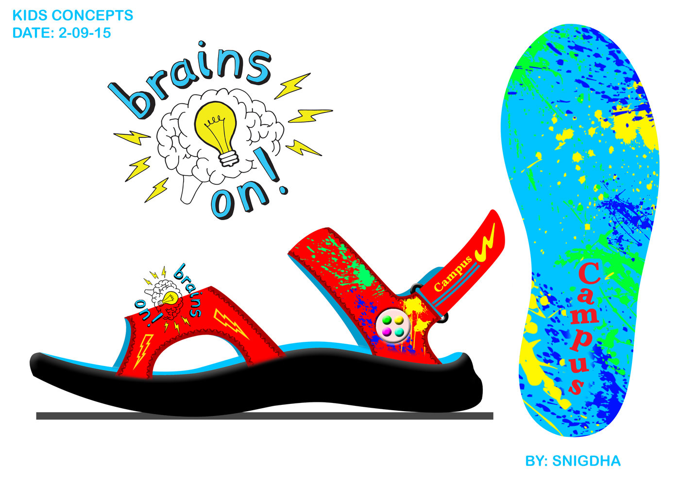 campus kids sandal