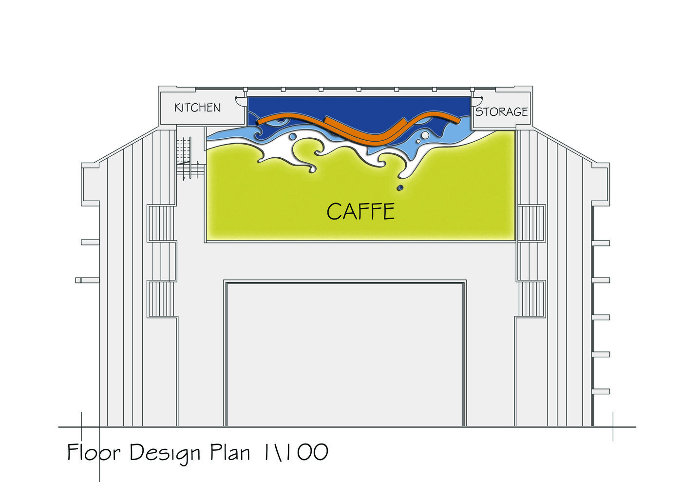 Sports coffee shop by Yasmin Arslan at