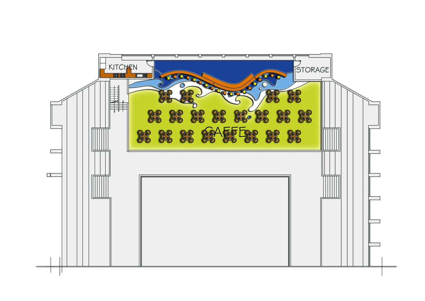 Sports coffee shop by Yasmin Arslan at