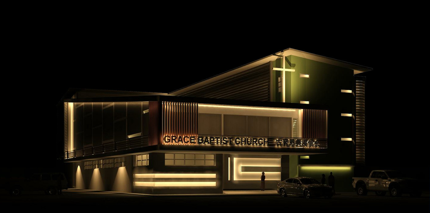 Rendering Of Grace Baptist Church Kuching By Leslie Chong At Coroflot Com