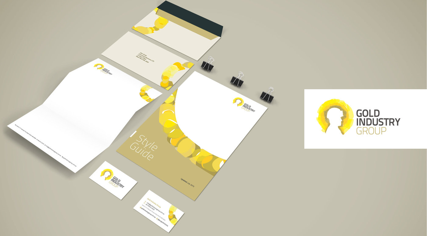 Gold Industry Group Branding by Adam Elovalis at