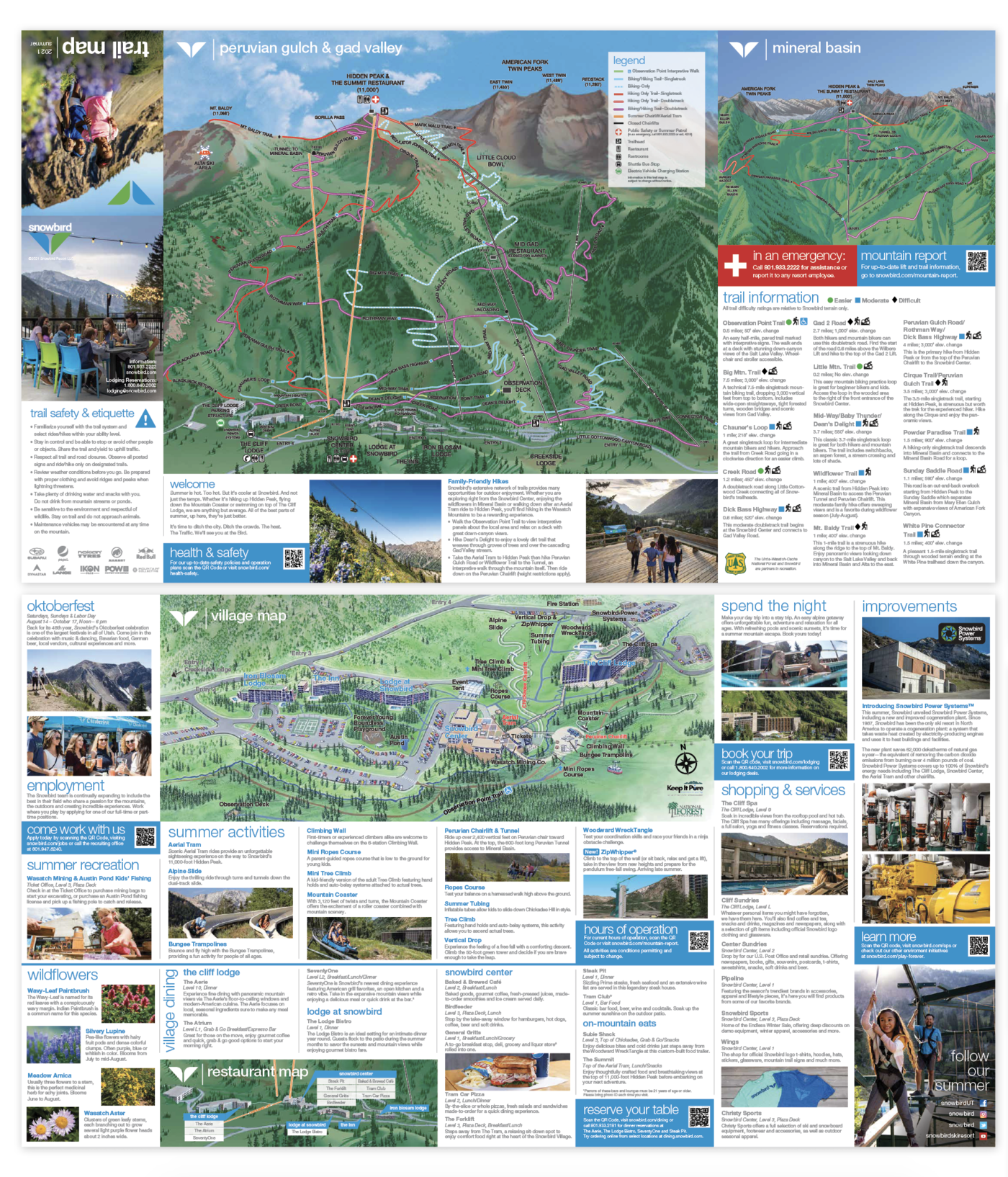 Snowbird Summer Trail Map Snowbird Trail Maps By Kelli Mcewan At Coroflot.com
