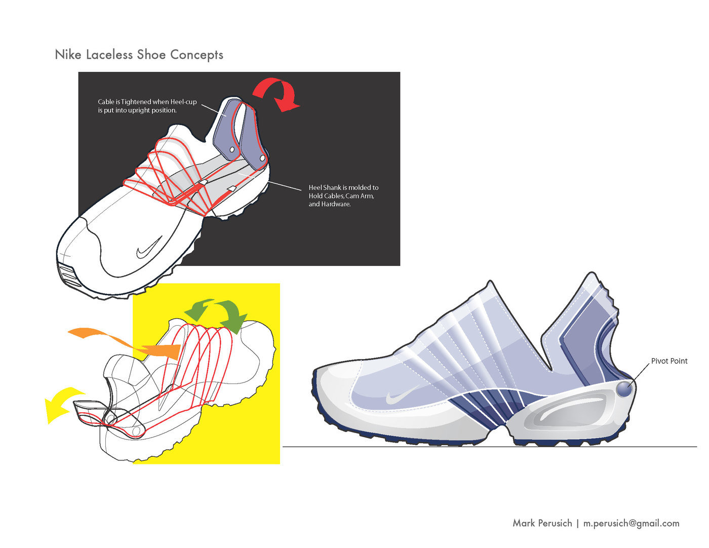 Nike Laceless Shoe Concept By Mark Perusich At Coroflot Com Share