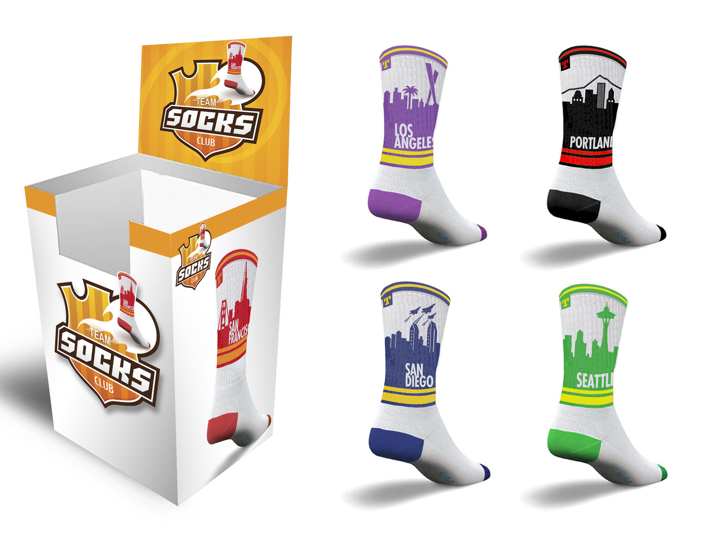 Sports Team Socks Concept by Brian Merculief at