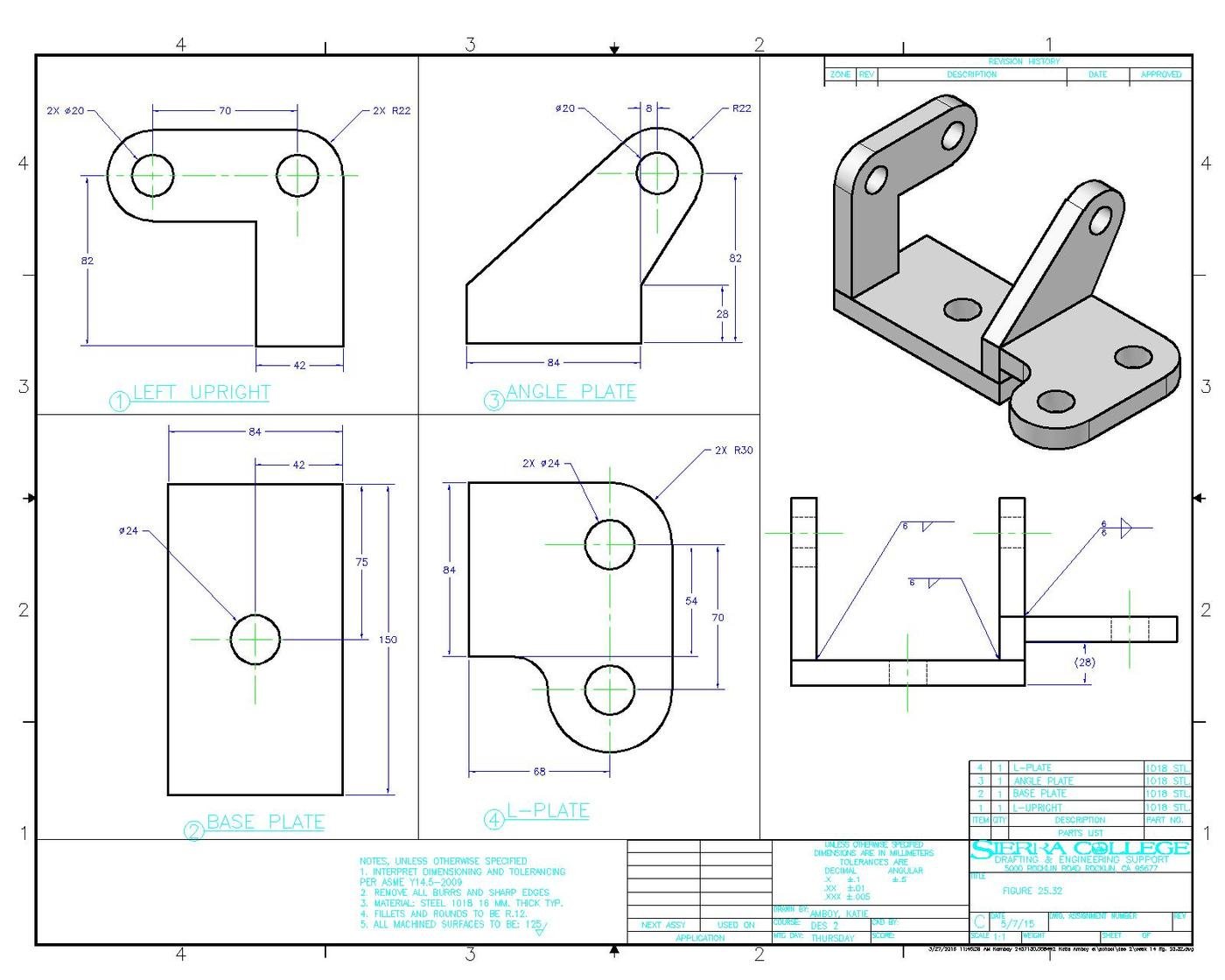 AutoCAD Dimensioned Drawings By Katherine Amboy At Coroflot