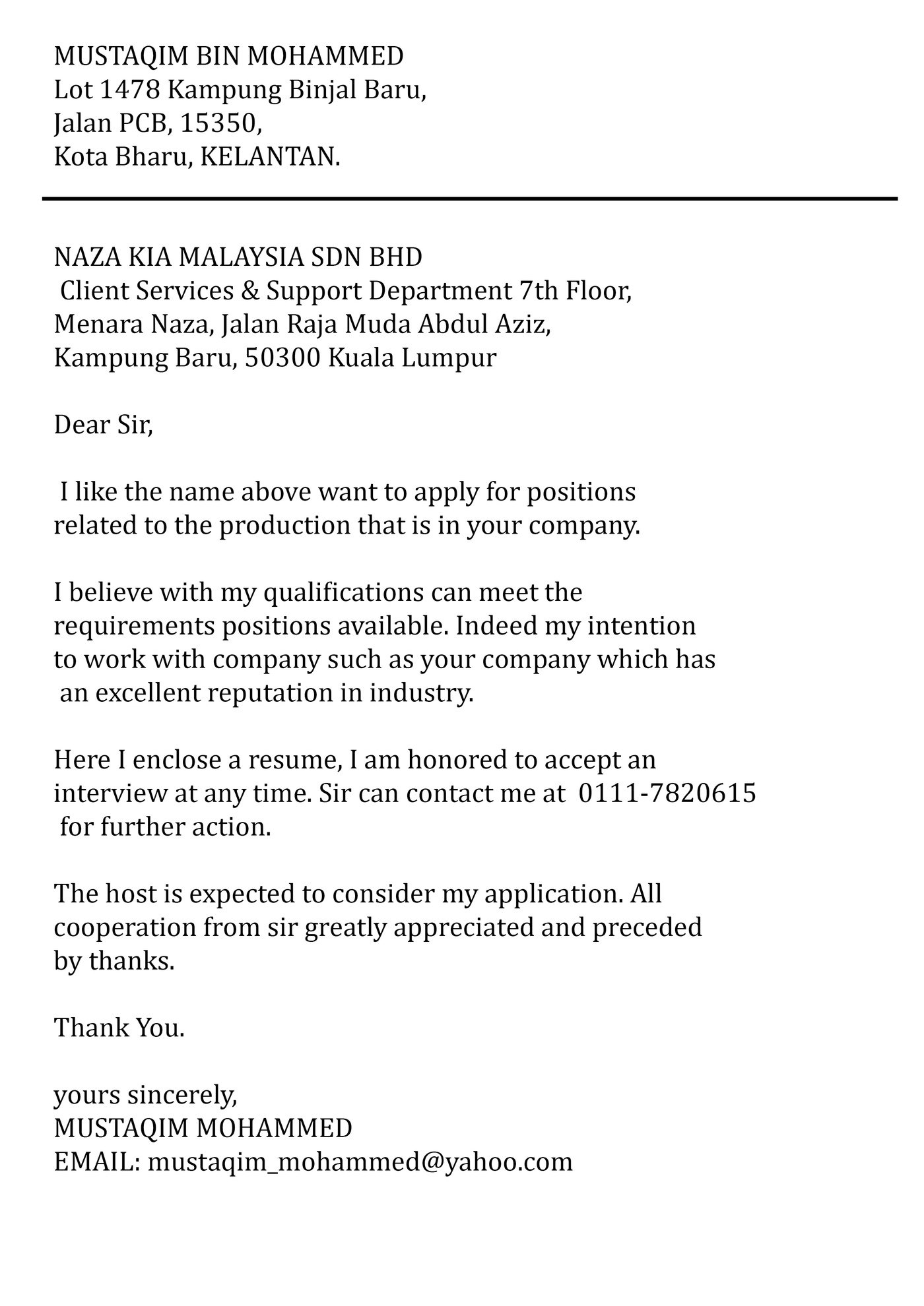 Job Application By Mustaqim Mohammed At Coroflot Com