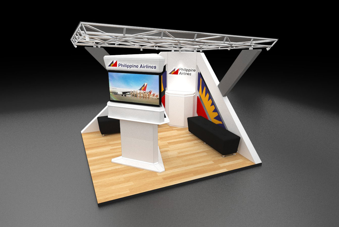 Philippine Airlines Exhibit Booth Concept by Julian Ricardo Geronimo at