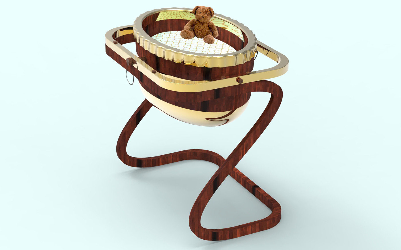 bassinet and changing table